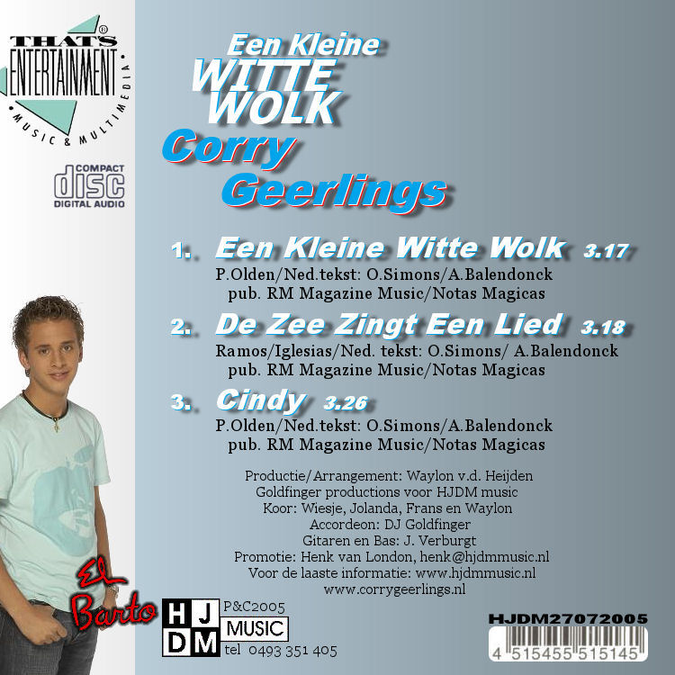 Corry Geerlings  Een Kleine Witte Wolk : Back